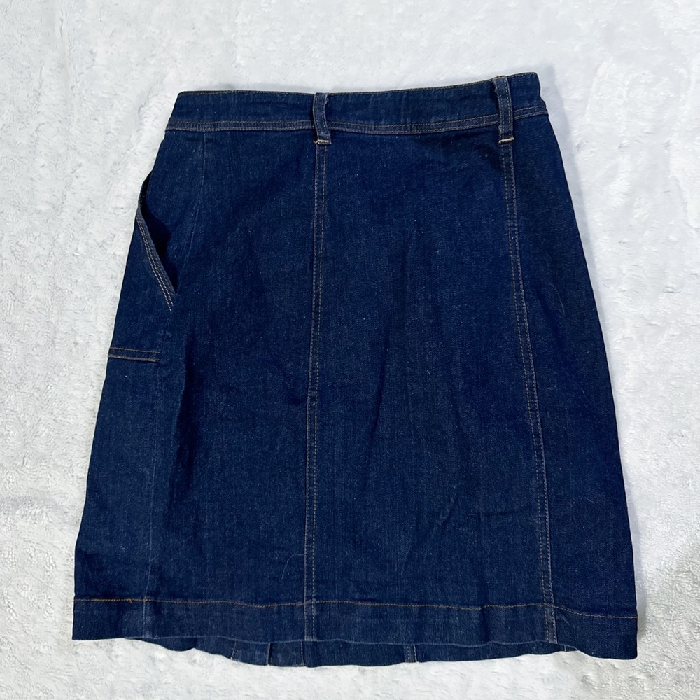 Bcbgeneration Denim Midi Button Front Midi Skirt - image 3